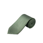 Mid Green Geo Silk Tie