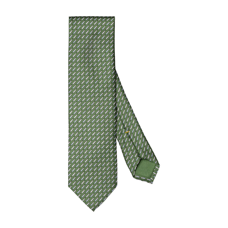 Mid Green Geo Silk Tie