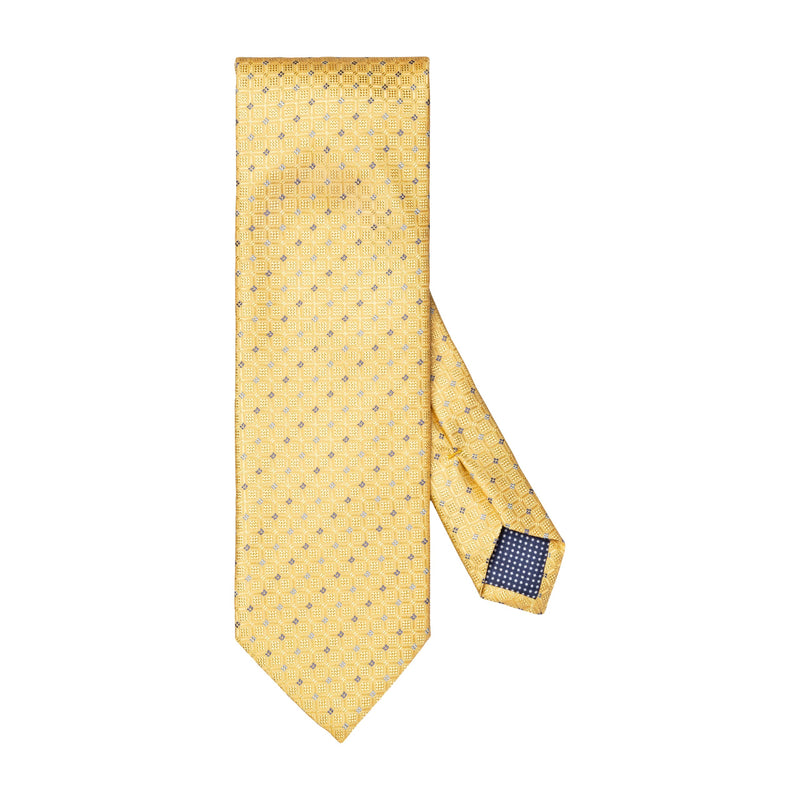 Yellow Geo Italian Made Silk Tie