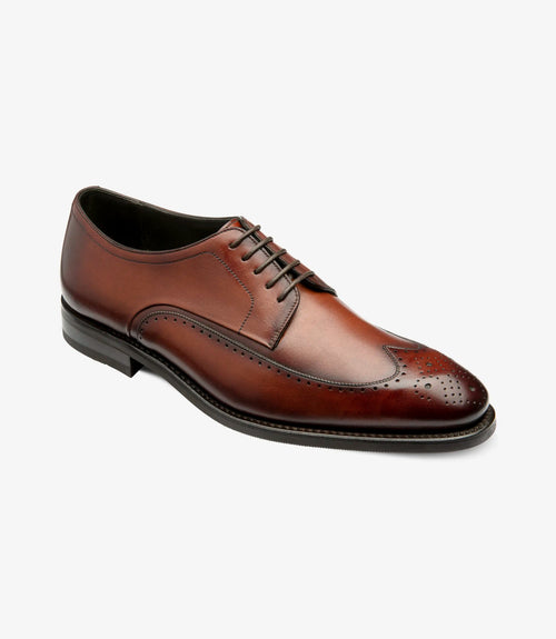 Bale Derby Brogue Scotch Patina - Loake