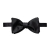 Black Silk Textured Twill Tie Bow - Eton Shirts