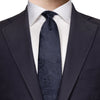 Dark Navy Silk Paisley Tie - Eton Shirts