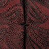 Dark Red Silk Paisley Tie