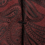 Dark Red Silk Paisley Tie