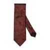 Dark Red Silk Paisley Tie