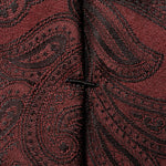 Dark Red Silk Paisley Tie - Eton Shirts