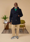 Gloverall Churchill Reefer Jacket Navy - Gloverall