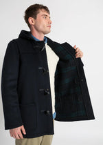 Gloverall Mid Duffle Coat BlackWatch Grey - Gloverall