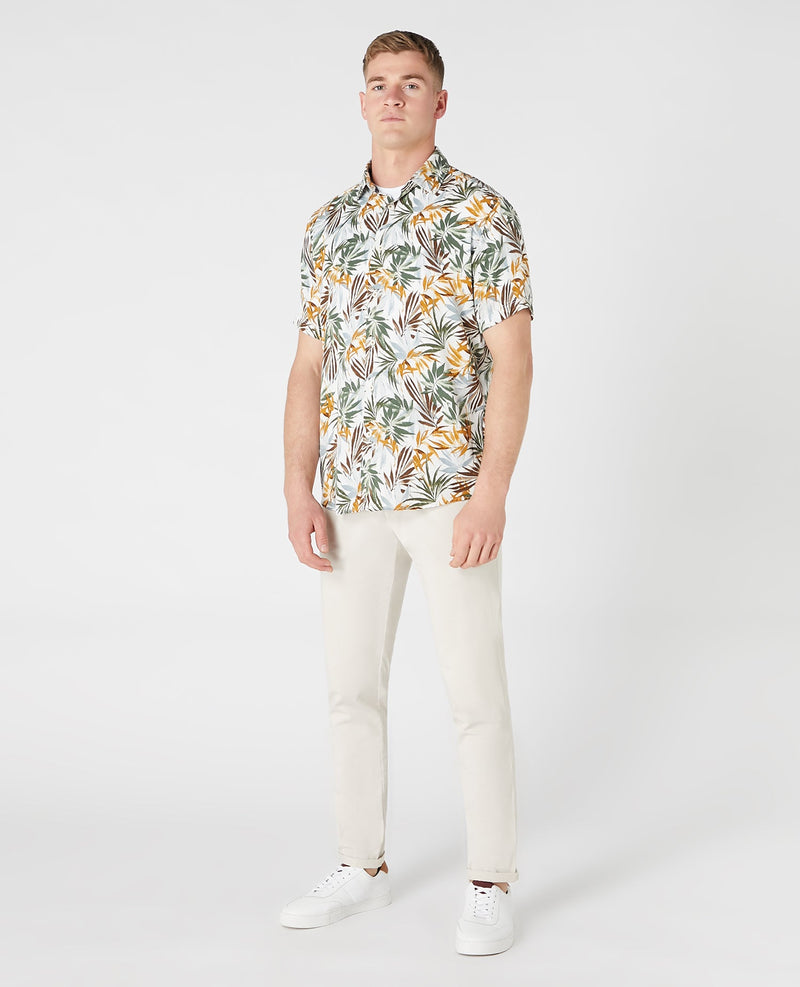 Hawaiian Shirt Green/Yellow - Remus Uomo