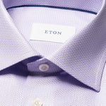 Herringbone Lilac Signature Dobby Shirt - Eton Shirts