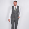 Hunter Grey Plain Weave Tweed Suit - Torre