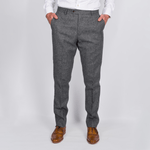 Hunter Grey Plain Weave Tweed Suit - Torre