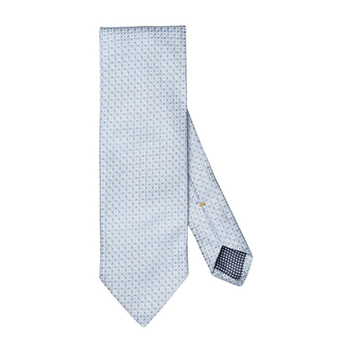 Light Blue Geometric Woven Silk Tie - Eton Shirts