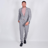 Light Grey Torneo Travel Suit - Leonard Silver