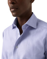 Lilac Semi Solid Signature Twill Shirt - Eton Shirts