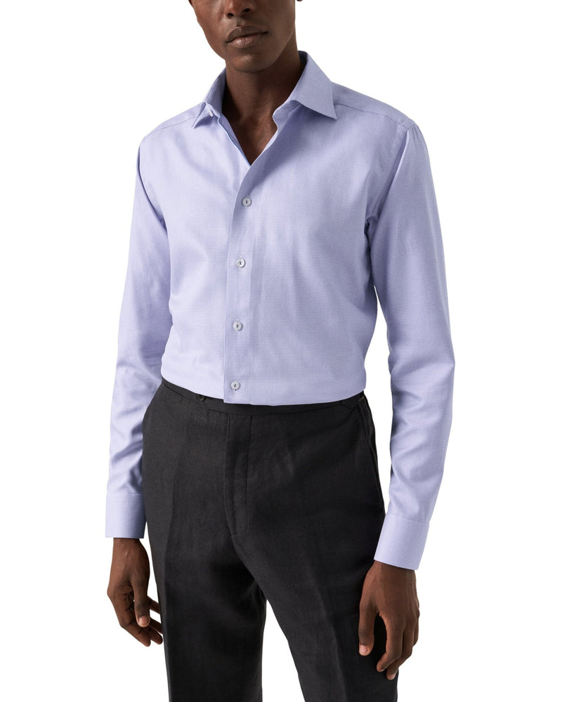 Lilac Semi Solid Signature Twill Shirt - Eton Shirts