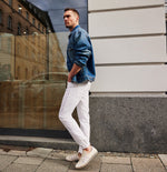 Mac White Arne Pipe Jeans - Mac Jeans