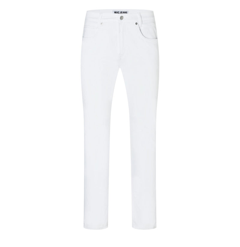 Mac White Arne Pipe Jeans - Mac Jeans