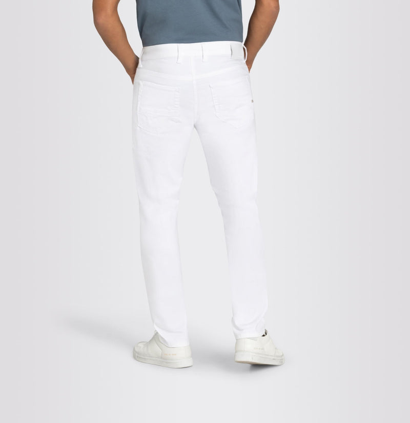 Mac White Arne Pipe Jeans - Mac Jeans