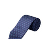 Navy Geo Italian Made Silk Tie - Eton Shirts