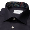 Navy Signature Twill Paisley Effect Shirt - Eton Shirts