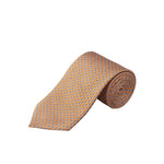 Orange Motif Print Silk Tie - Eton Shirts