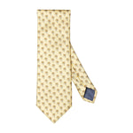 Palm Tree Print Yellow Silk Tie - Eton Shirts