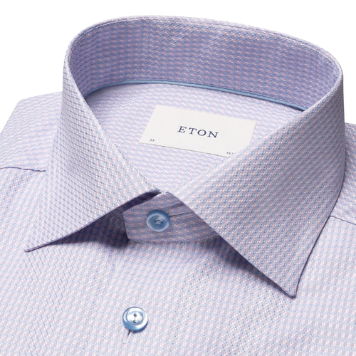 Pink Check Signature Dobby Shirt - Eton Shirts