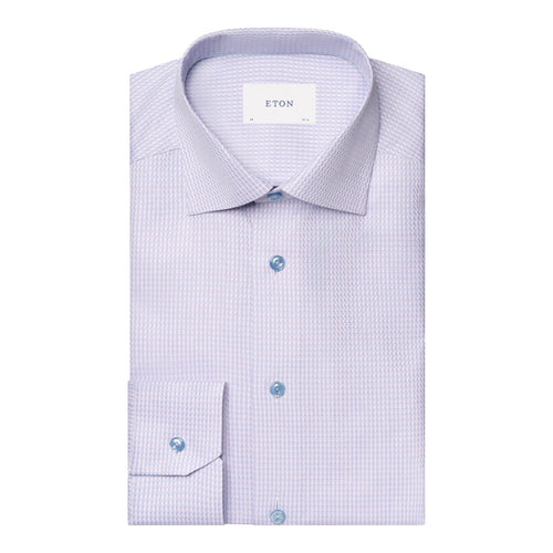 Pink Check Signature Dobby Shirt - Eton Shirts