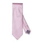 Pink Geo Italian Made Silk Tie - Eton Shirts