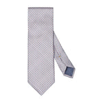 Pink Geometric Print Silk Tie - Eton Shirts