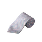 Pink Geometric Print Silk Tie - Eton Shirts