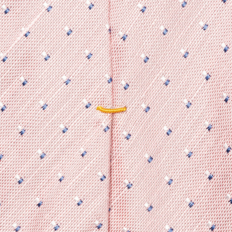 Pink Motif Print Silk Tie - Eton Shirts