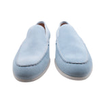 Powder Blue Suede Loafer - Lacuzzo