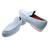 Powder Blue Suede Loafer - Lacuzzo