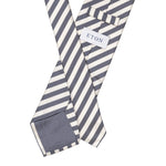 Silk Tie with Bold Navy Stripe - Eton Shirts