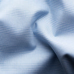 Sky Blue Prince of Wales Check Shirt - Eton Shirts