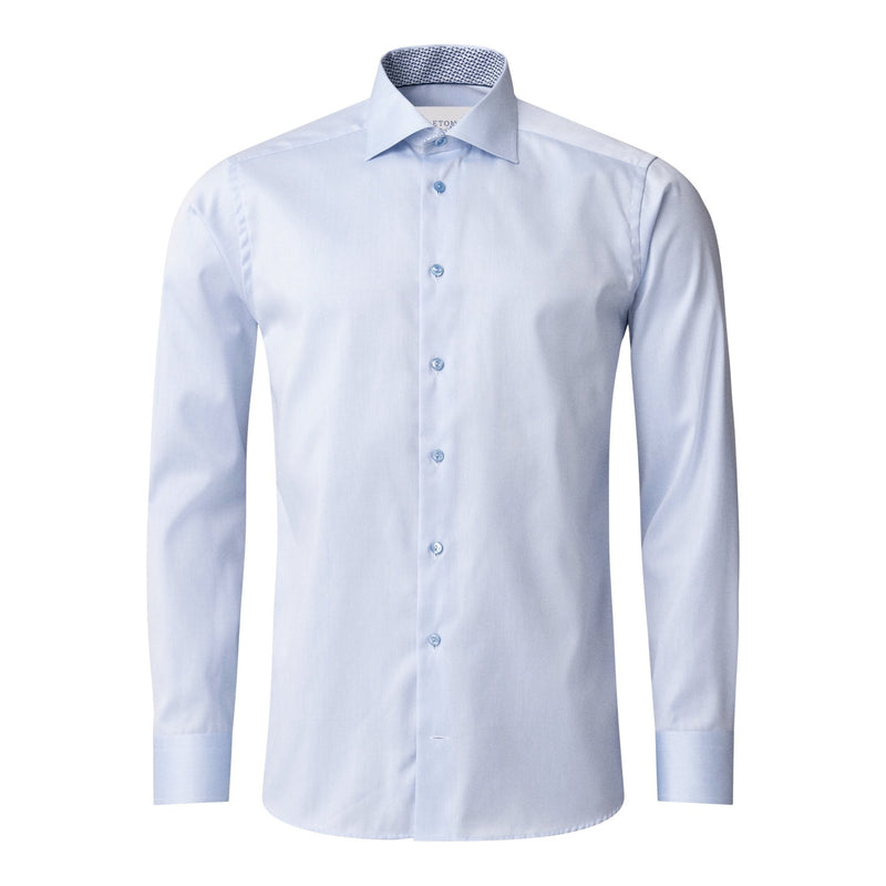 Solid Signature Twill Geometric Effect shirt - Eton Shirts