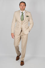 Summer Beige Suit - Leonard Silver