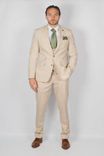 Summer Beige Suit - Leonard Silver