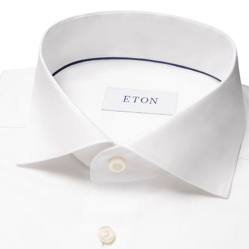 White Solid Signature Oxford Shirt - Eton Shirts