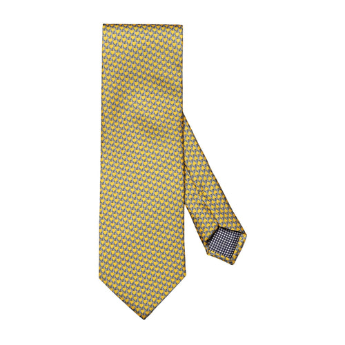 Yellow Geometric Print Tie - Eton Shirts