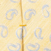 Yellow Paisley Silk Linen Tie - Eton Shirts