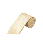 Yellow Paisley Silk Linen Tie - Eton Shirts