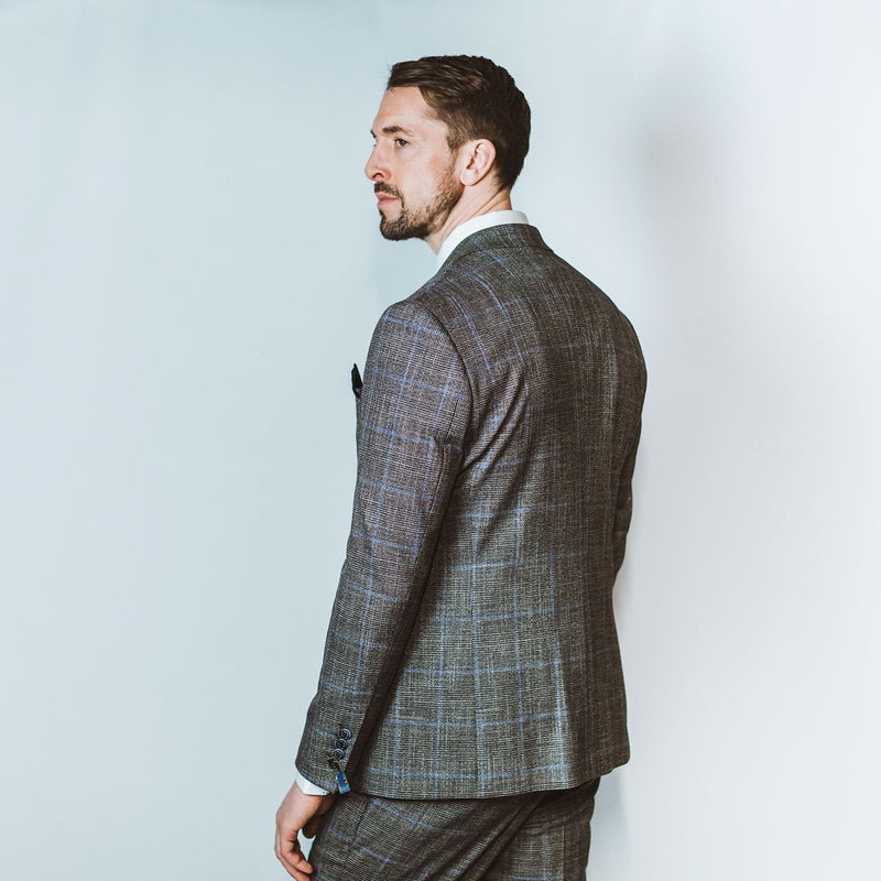 Prince of Wales Grey Check Suit – Leonard Silver